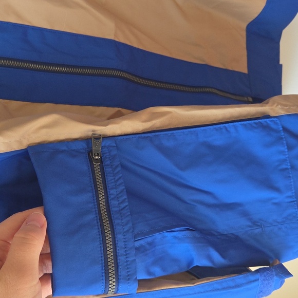 Jordan Utility Jacket M NWT Convertible Women's Blue and Tan $175 - Picture 6 of 13